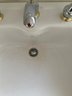 A Vintage Standard Brand Mid Century Wall Sink With Chrome Legs - Bath 2B