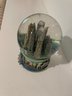 Pre-9/11 Musical Snow Globe Of NYC Skyline With Twin Towers