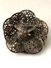 Vintage Reticulated Floral Pin Brooch