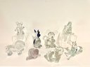 Selection Of Large Glass Animal Figures Including Murano & Pukeberg