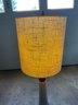 Signed Mid Century Modern  By Gordon & Jane Martz 38' Tall Pottery And Wood Table Lamp .