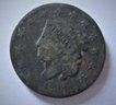 U.S. 1833 Coronet/Matron Early Large Copper Penny