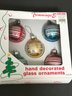 4 Boxes VTG Hand Blown Glass Ornaments 3 Made In Mexico, 1 From West Germany