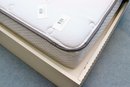 Off White Platform Twin Beds With  Trundle  And On Matressess And Cabinet
