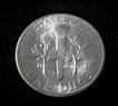 2 U.S. Coins: 1955 S Roosevelt Silver Dime, 2022 P Washington Quarter