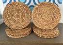 Set Of 15 Woven Placemats/Chargers  With Hors D'oeuvres Plates
