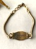 Lot Of 2 Gold Filled Bracelets: Charm Bracelet With Some Charms, Engraved Friendship Bracelet 1942