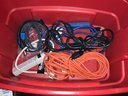 Bin Of Electrical Cords And Rope