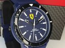 Incredible Brand New FERRARI / Movado Watch - New In Box - Ultra Lightweight - Blue Silicone Strap - WOW !