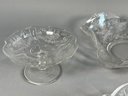 Vintage 1940s Heisey Etched Glass Orchid Pattern Dishes