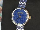 Incredible Brand New $695 MISSONI Ladies Watch - New In Box - Classic Missoni Fabric Strap - Great Piece !