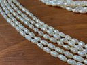 Vintage Pearl Necklaces In Silver Settings