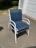 Blue & White Patio Chaise And Chairs From Telescope