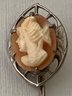 Vintage Cameo Stick  Pin - Not Shell