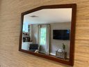Mid Century Wood Mirror