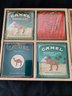 Camel Collectible: Exotic Blends Wood Display Case With 4 Unopened Camel Tins