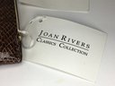 Two Beautiful Brand New JOAN RIVERS Python / Snakeskin Classics Collection Wallets - One Blue  - One Brown -