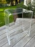 Pair Of High Quality Lucite Stools