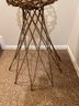 Birds Nest Style Woven Plant Stand