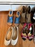9 Pairs Of Ladies Shoes & A Pair Of Boots