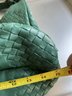 A Fabulous Bottega Veneta Campana Intrecciato Leather Bag - Large- Green