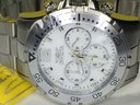 Fantastic INVICTA $795 Mens Chronograph Watch With Mother Of Pearl Dial - Box / Booklets - Great Watch !