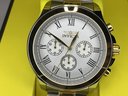 Beautiful $595 INVICTA Specialty Collection Chronograph Watch With Box / Booklet - White Roman Dial - Nice !
