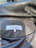 A Leather Jacket With Knit Wool Back - By Parker - Sz S