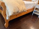Handcrafted Pine And Iron Bed - Queen