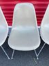 Mid Century Modern, Charles Eames For Herman Miller Four Fiberglass Side Chairs.