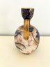 Vintage Blue And Gold Painted Vase