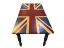 Custom Union Jack Dining Table With Drawer