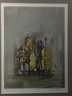 Artist Signed Watercolor Of The String Quartet Playing