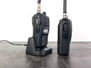 Pair - ICom IC-V80 VHF Handhelds (1) Charging Base - Both Tested And Working