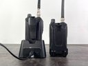 Pair - ICom IC-V80 VHF Handhelds (1) Charging Base - Both Tested And Working