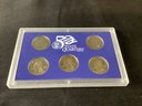 3 US Mint 50 State Quarters Proof Sets And 3 Susan B Anthony Coins In Plastic Holder