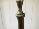 Beautiful Early Antique Solid Brass Candle Sticks VERY VERY TALL - Almost 20' Tall - Very Graceful Lines
