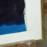 1950's Signed Japanese Painting On Silk Fabric Of Sailboat