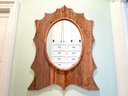 A Large Rustic Mirror In Reclaimed Wood Frame