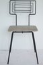 Iconic Minimalist Vintage Mid Century Modern Iron Chair