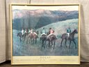 Edgar Degas, Vintage Art Exhibit Poster, Race Horses In A Landscape
