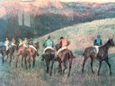 Edgar Degas, Vintage Art Exhibit Poster, Race Horses In A Landscape