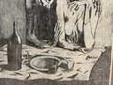 Vintage Print After Early 1905 Picasso Blue Period  'The Frugal Meal'