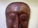 Carved Wood Mask Wall Hanging