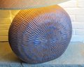 Pottery Decorator Lamp Textured Surface Much Like A Fossil