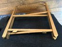 Navy And Gold Folding Tray Table