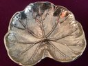 Virginia Metalcrafters Brass Geranium Leaf Dishes