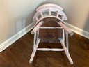 Petite Pink Captain's Chair