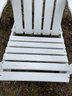 A White Painted Wood Adirondack Chair