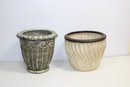 Two Outdoor Flower Pots